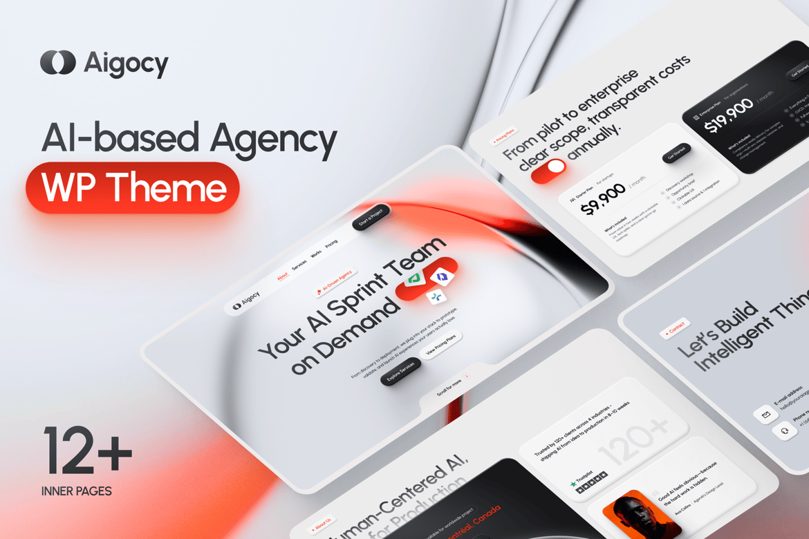 Aigocy – AI Agency & Technology WordPress Theme 1.3