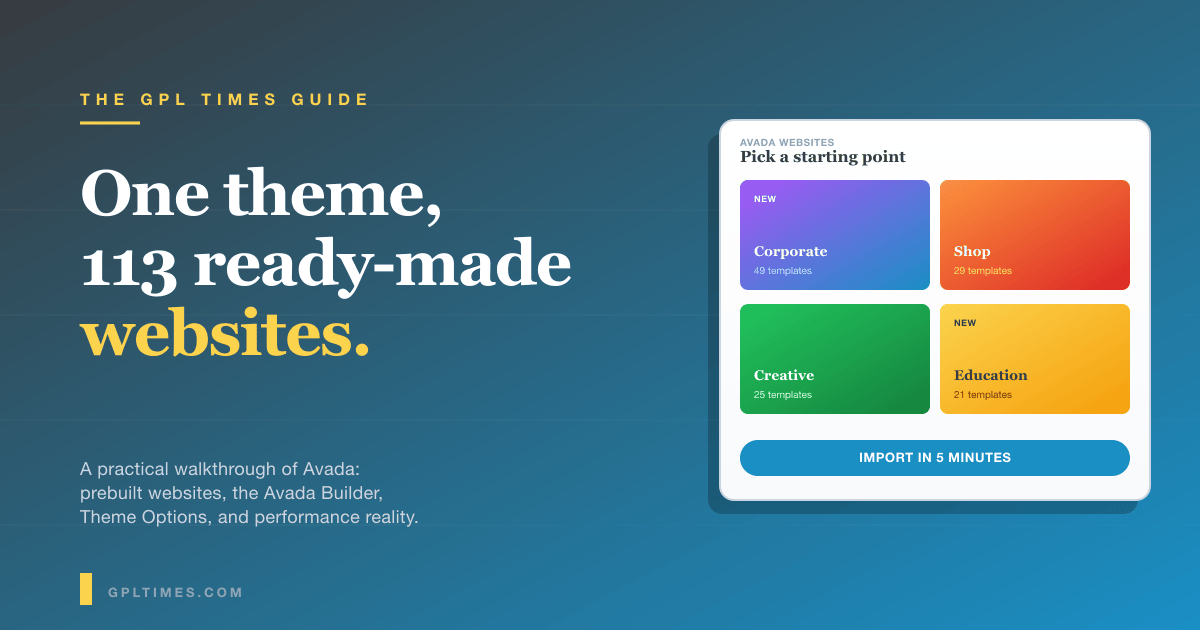 Avada Theme for WordPress: The complete walkthrough of the all-time bestselling theme review on GPL Times