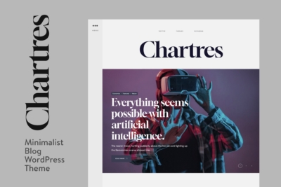 Chartres - Timeless Minimalist Blogging WP Theme 1.1