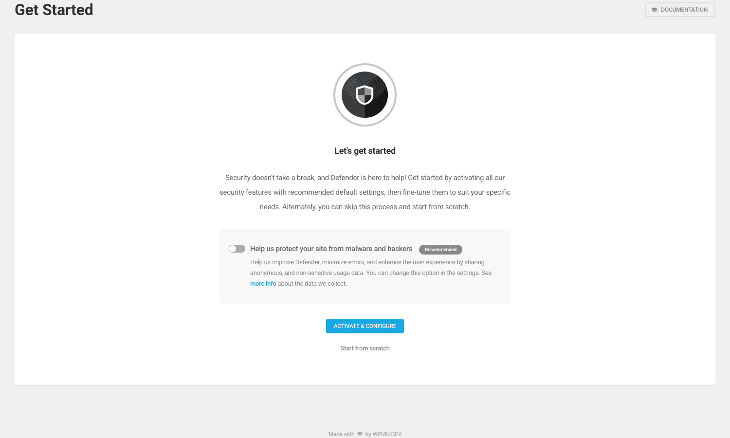 Defender Pro Notifications admin page with recipient and event configuration Defender Pro Notifications page