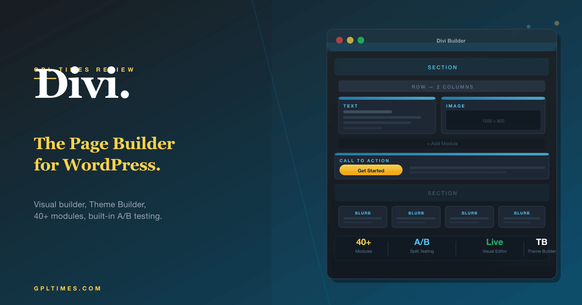 Divi Theme: The WordPress Page Builder That Does Everything review on GPL Times