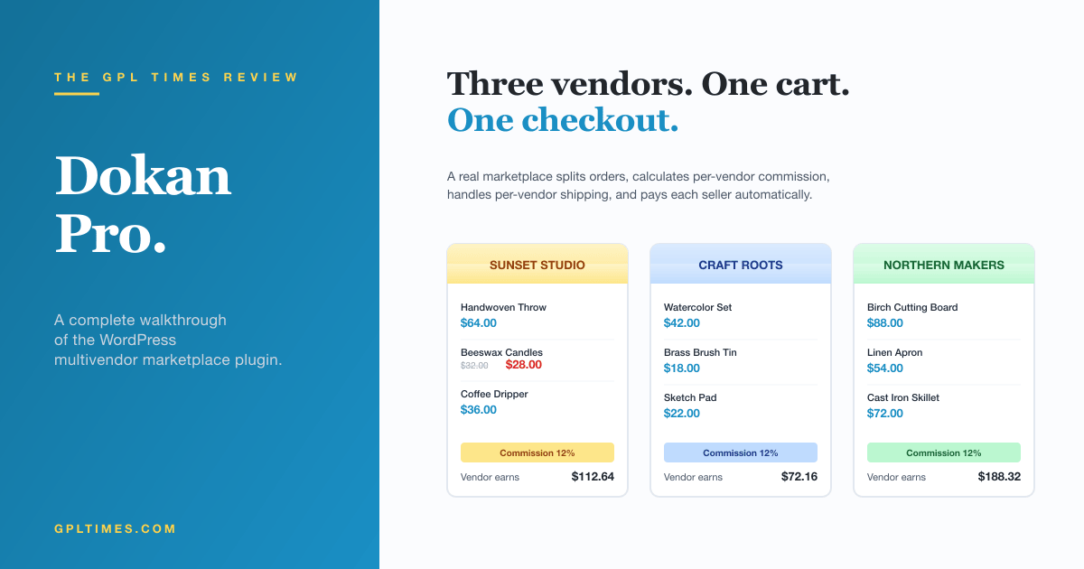 Dokan Pro Review: Build a Real Multivendor Marketplace on WordPress review on GPL Times