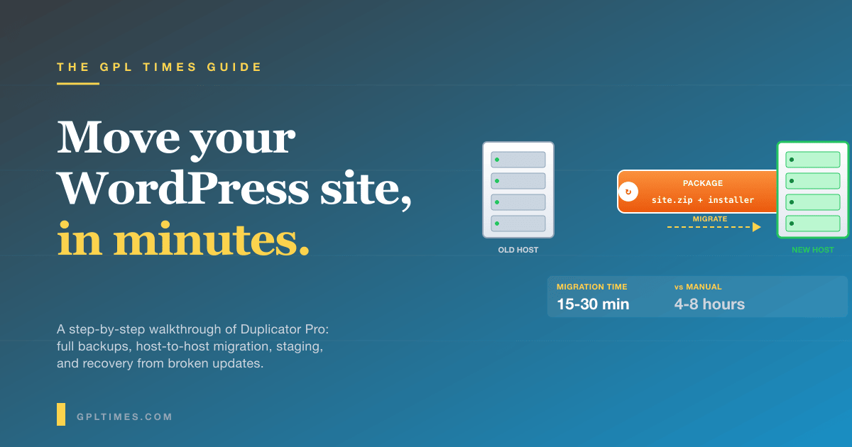 How to Migrate or Clone a WordPress Site With Duplicator Pro: A Step-by-Step Guide review on GPL Times