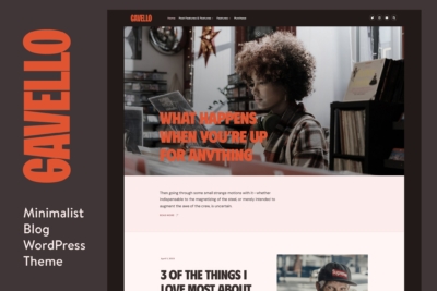 Gavello - Captivating Minimalist Blog WP Theme 1.3