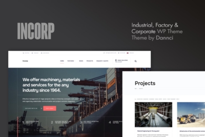 Incorp - Industrial, Factory & Corporate WordPress 1.2