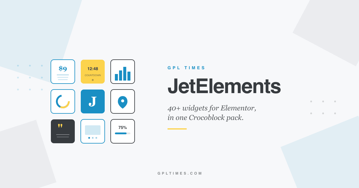 JetElements for Elementor: 40+ widgets in one Crocoblock pack review on GPL Times
