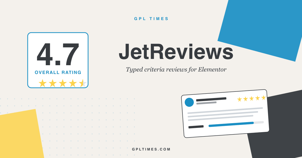 Inside JetReviews: typed rating criteria for WordPress reviews review on GPL Times