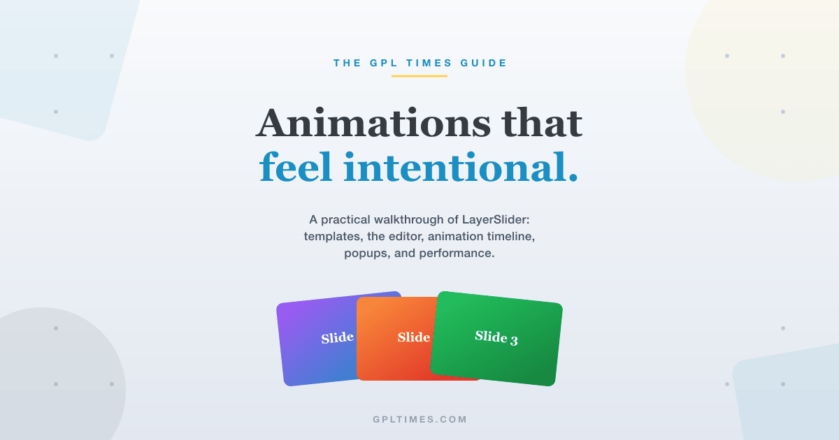 LayerSlider for WordPress: A practical walkthrough of the animation-first slider plugin review on GPL Times
