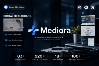 Mediora - Doctor & Medical Clinic WordPress Theme 1.0.2