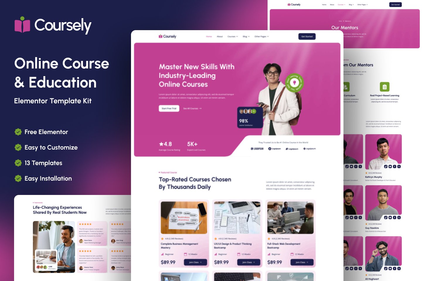 Minoura – Psychology & Mental Health Elementor Template Kit