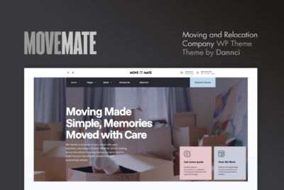 MoveMate - Moving Company WordPress Theme 1.1