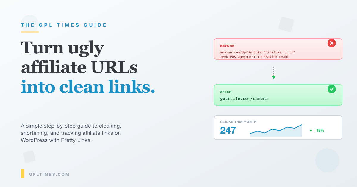 How to Cloak and Track Affiliate Links on WordPress With Pretty Links review on GPL Times