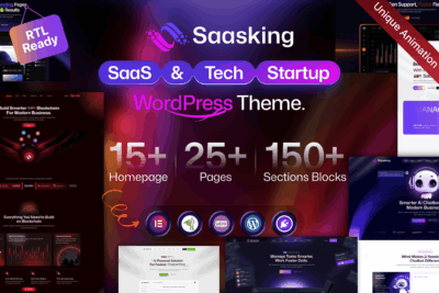 Saasking - SaaS & Tech Startup WordPress 1.0.1