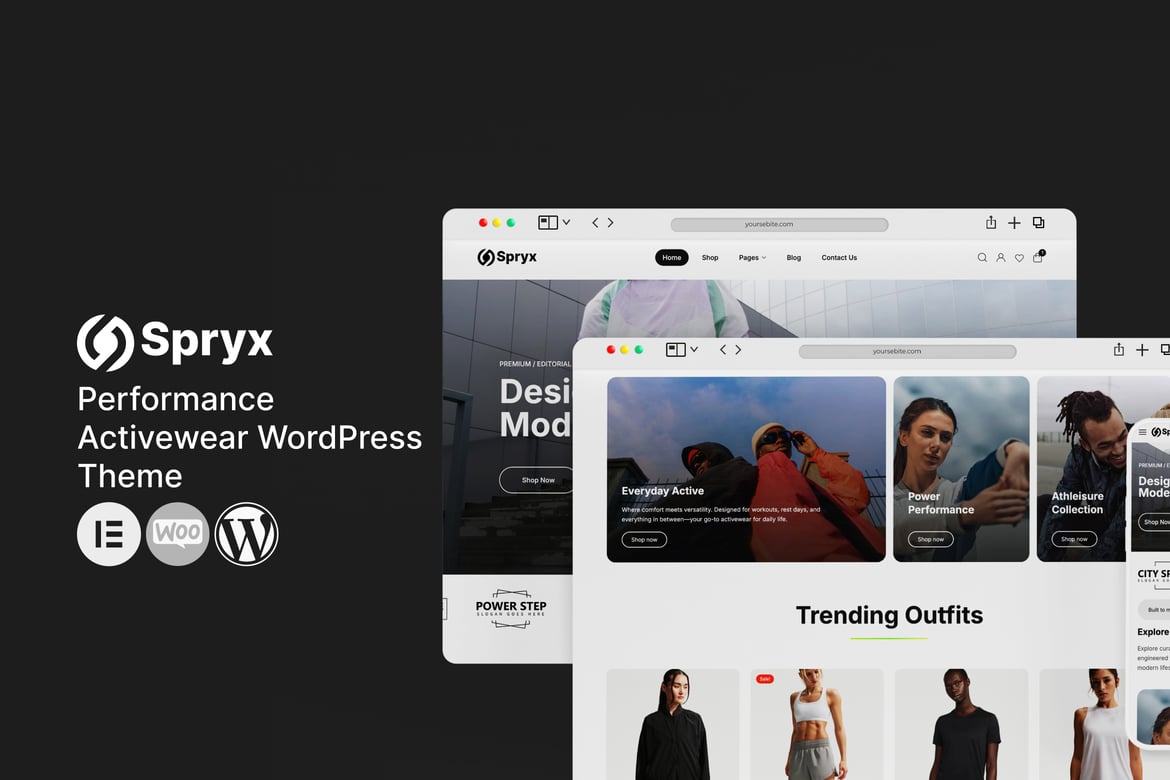 Spryx – Performance Activewear WordPress Theme 1.0.1