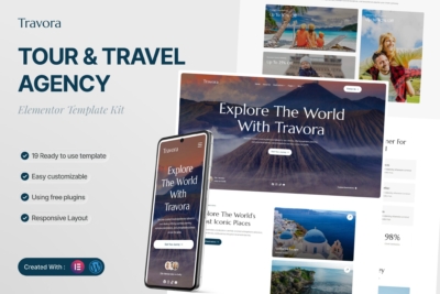 Travora - Tour & Travel Agency Elementor Template Kit