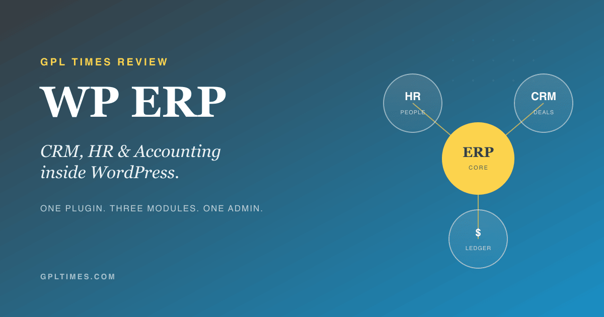 Running a small-business ERP inside WordPress with WP ERP review on GPL Times