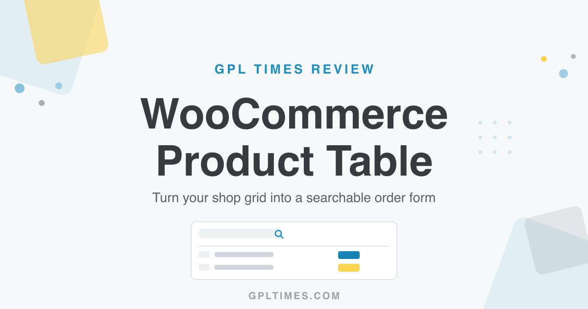 WooCommerce Product Table review social card