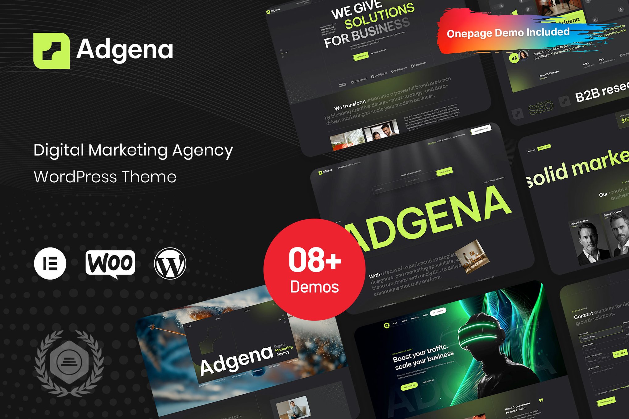 Adgena - Digital Marketing Agency WordPress Theme 1.0.0