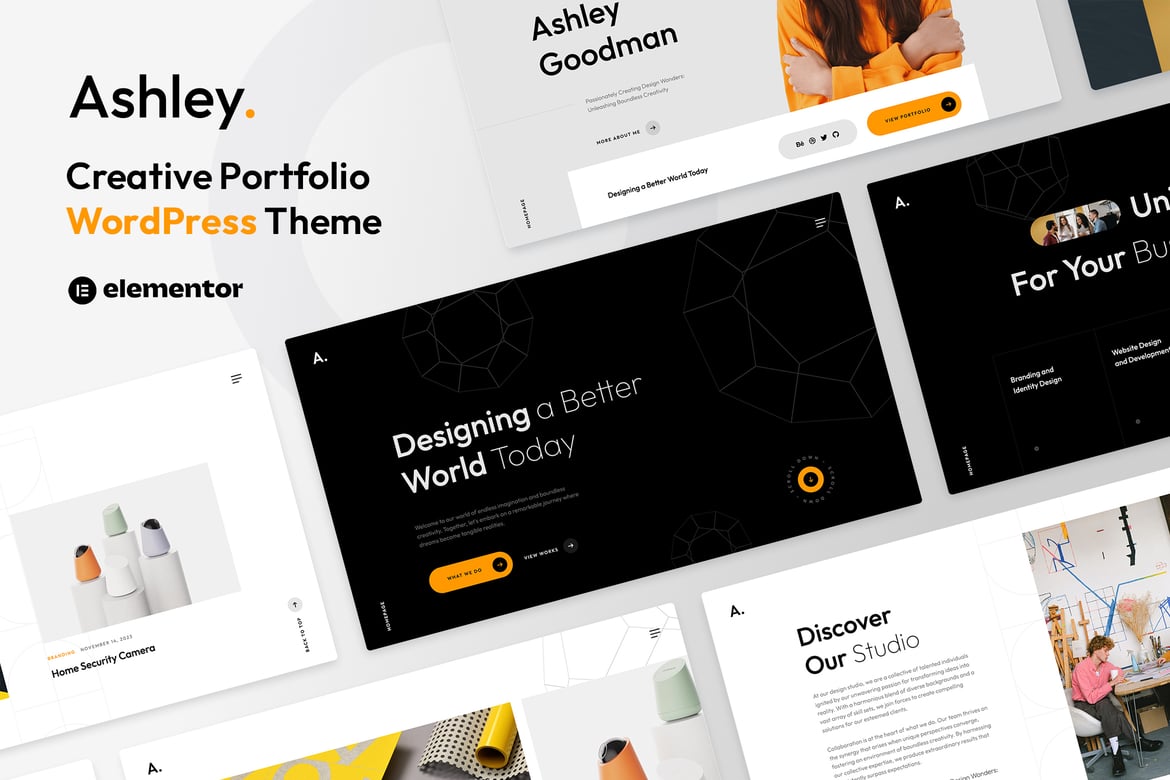 Ashley – Creative Portfolio WordPress Theme 2.0.0