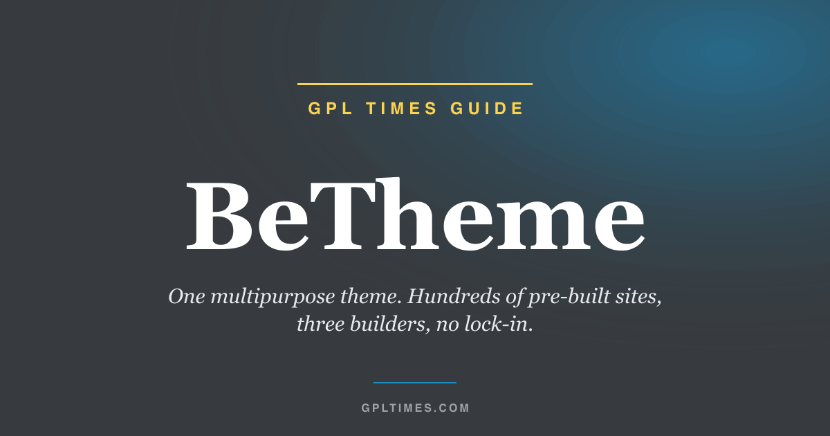BeTheme multipurpose WordPress theme