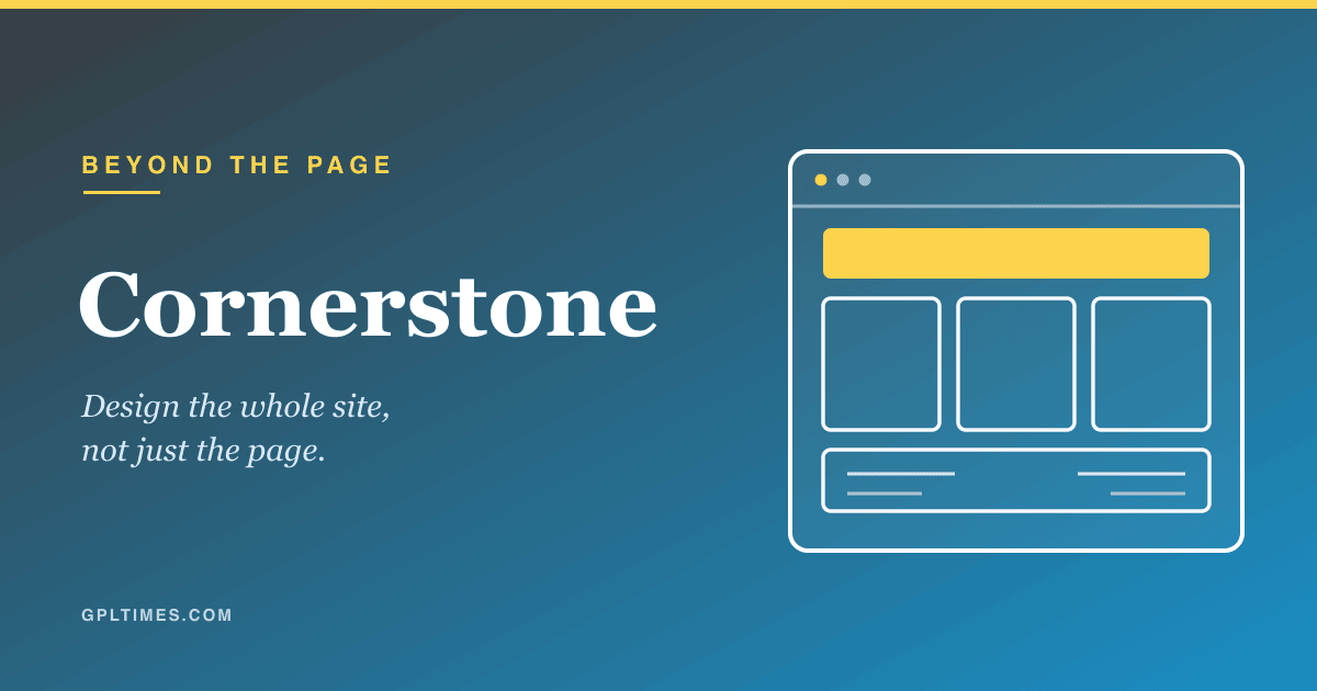 Cornerstone WordPress visual site builder