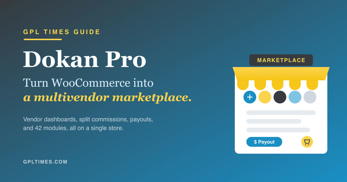 Dokan Pro turns WooCommerce into a multivendor marketplace