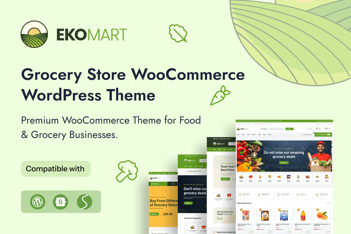Ekomart – Grocery Shop WooCommerce WordPress Theme 1.0.4