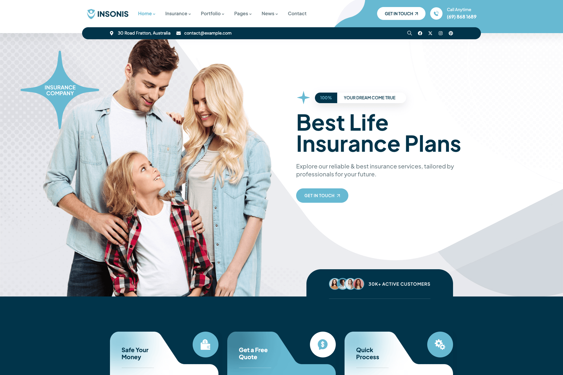 Insonis - Insurance & Finance WordPress Theme 1.0.0