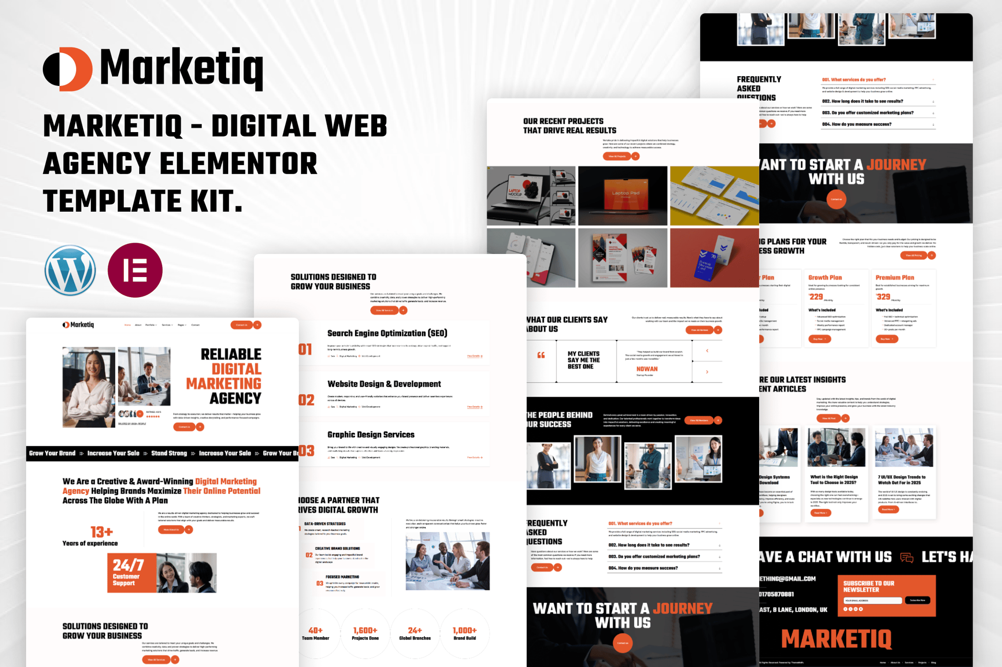 Marketiq - Digital Web Agency Elementor Template Kit