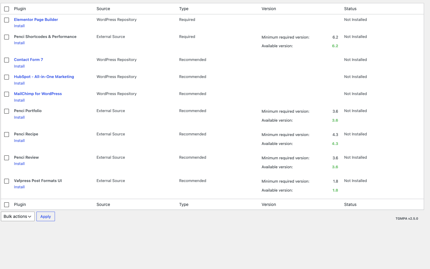 Soledad Penci companion plugins Soledad Penci companion plugins in the recommended plugins screen