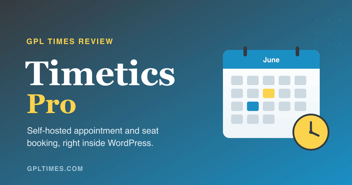 Timetics Pro appointment booking plugin for WordPress