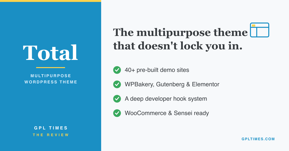 Total WordPress theme review