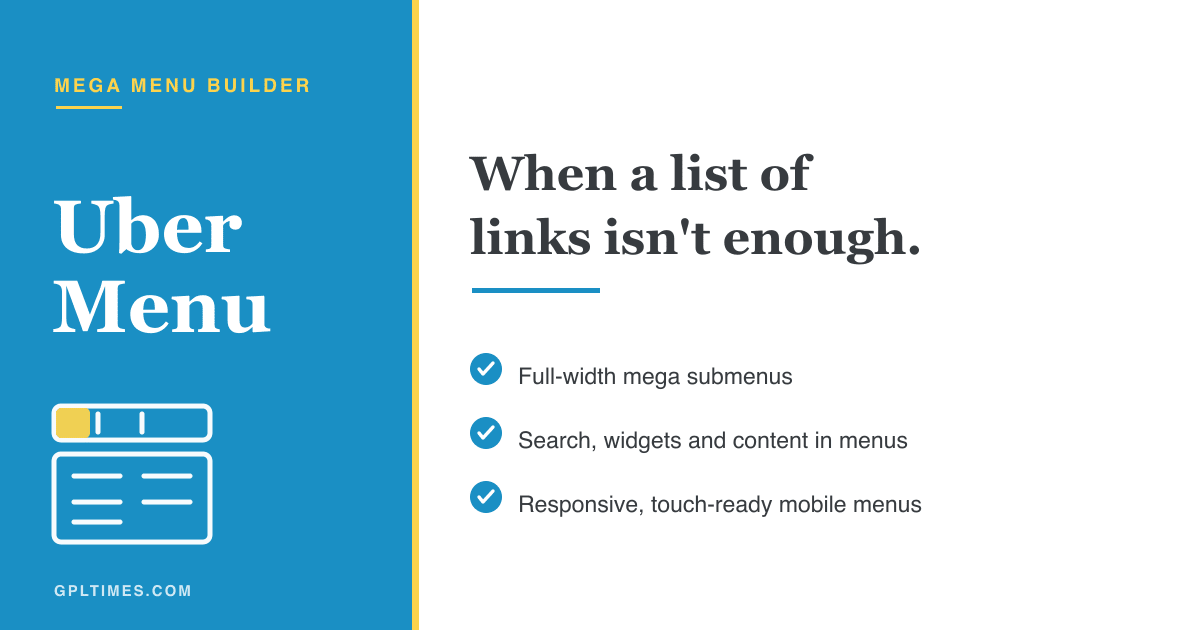 UberMenu WordPress mega menu plugin