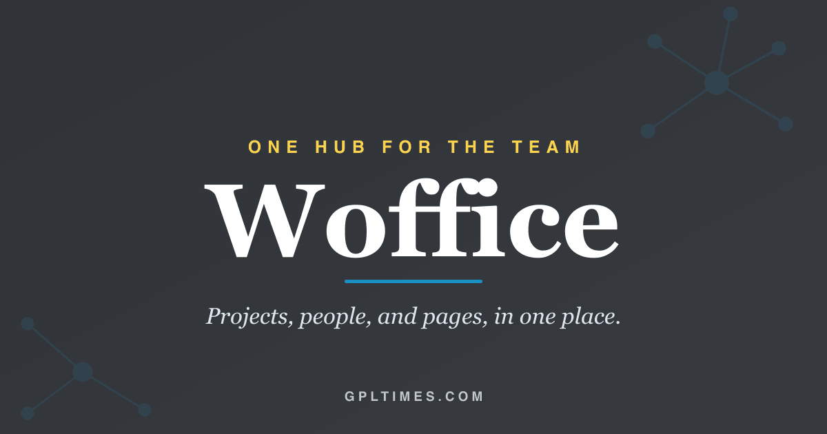 Woffice intranet theme, one hub for the team