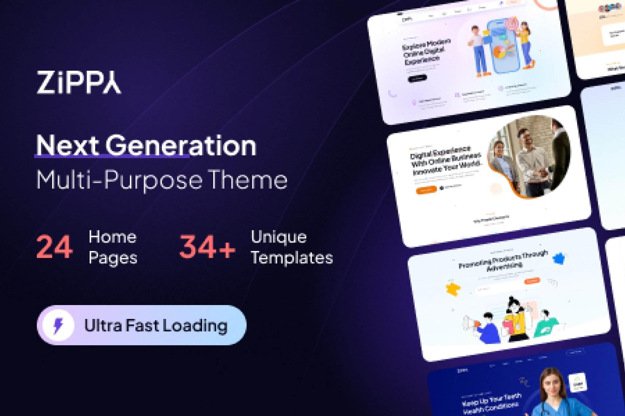 Zippy - Multipurpose Elementor WordPress Theme 2.0