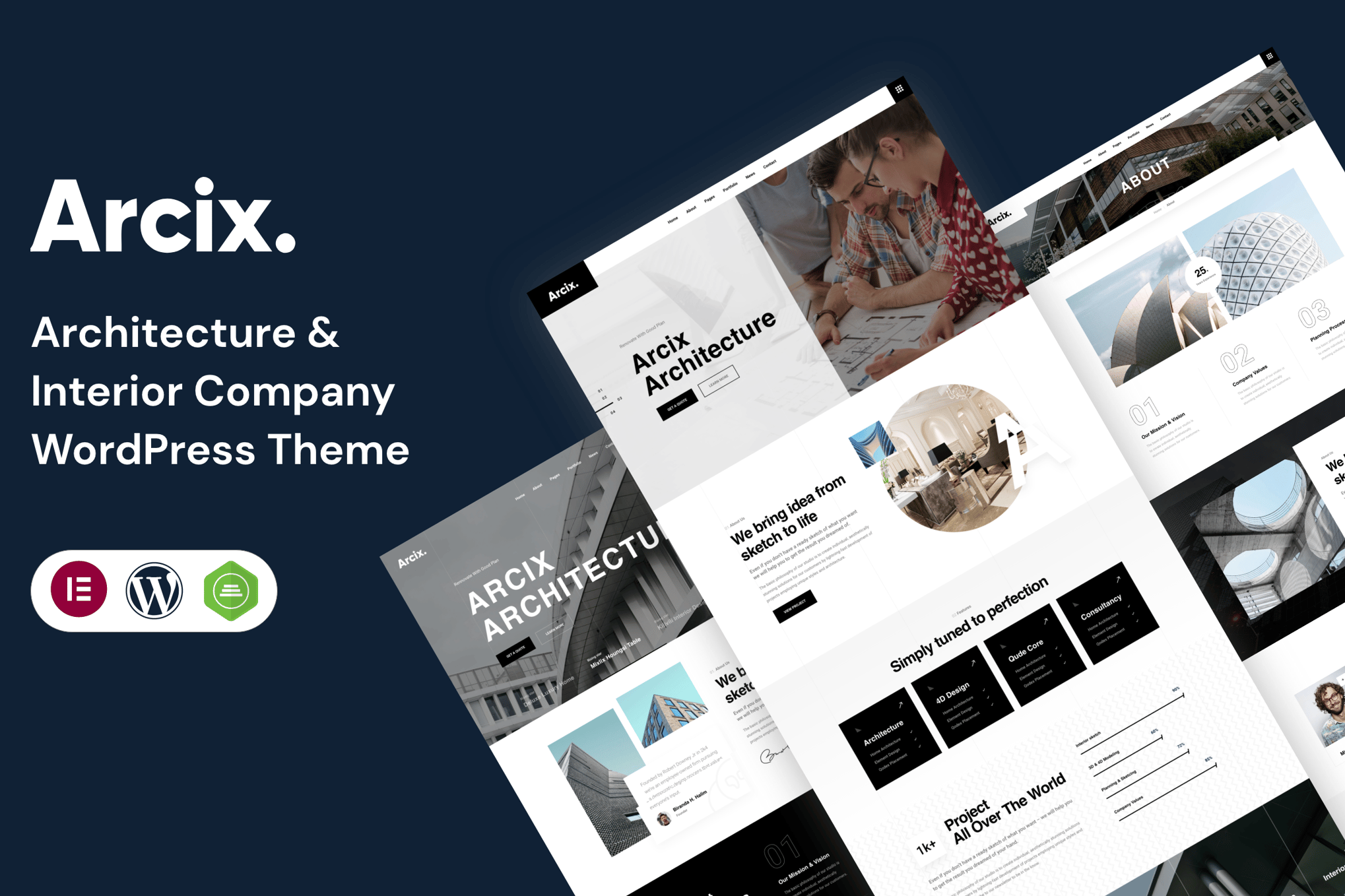 Arcix - Architecture WordPress Theme 1.6