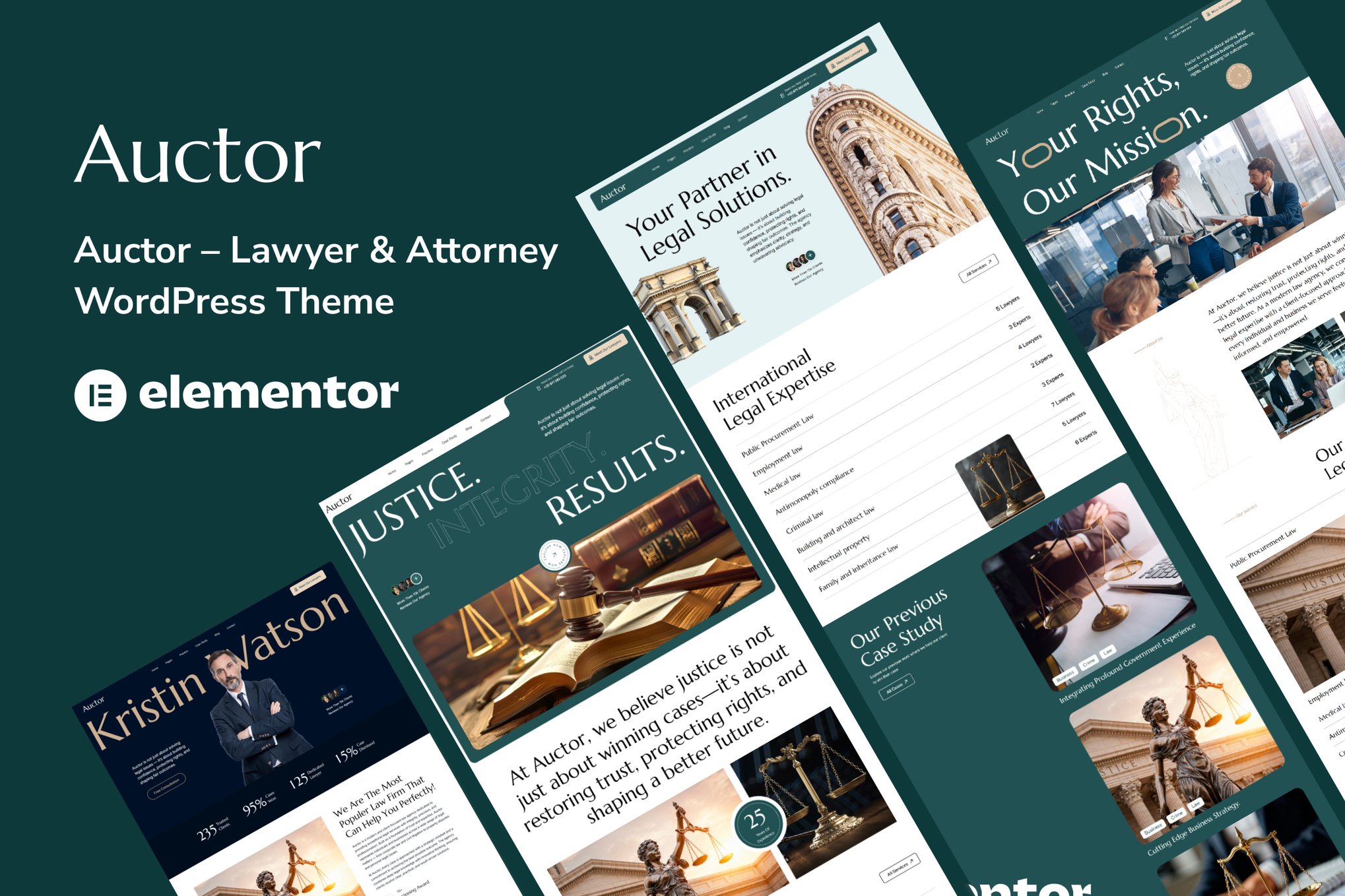 Auctor – Lawyer & Attorney WordPress Theme 1.0