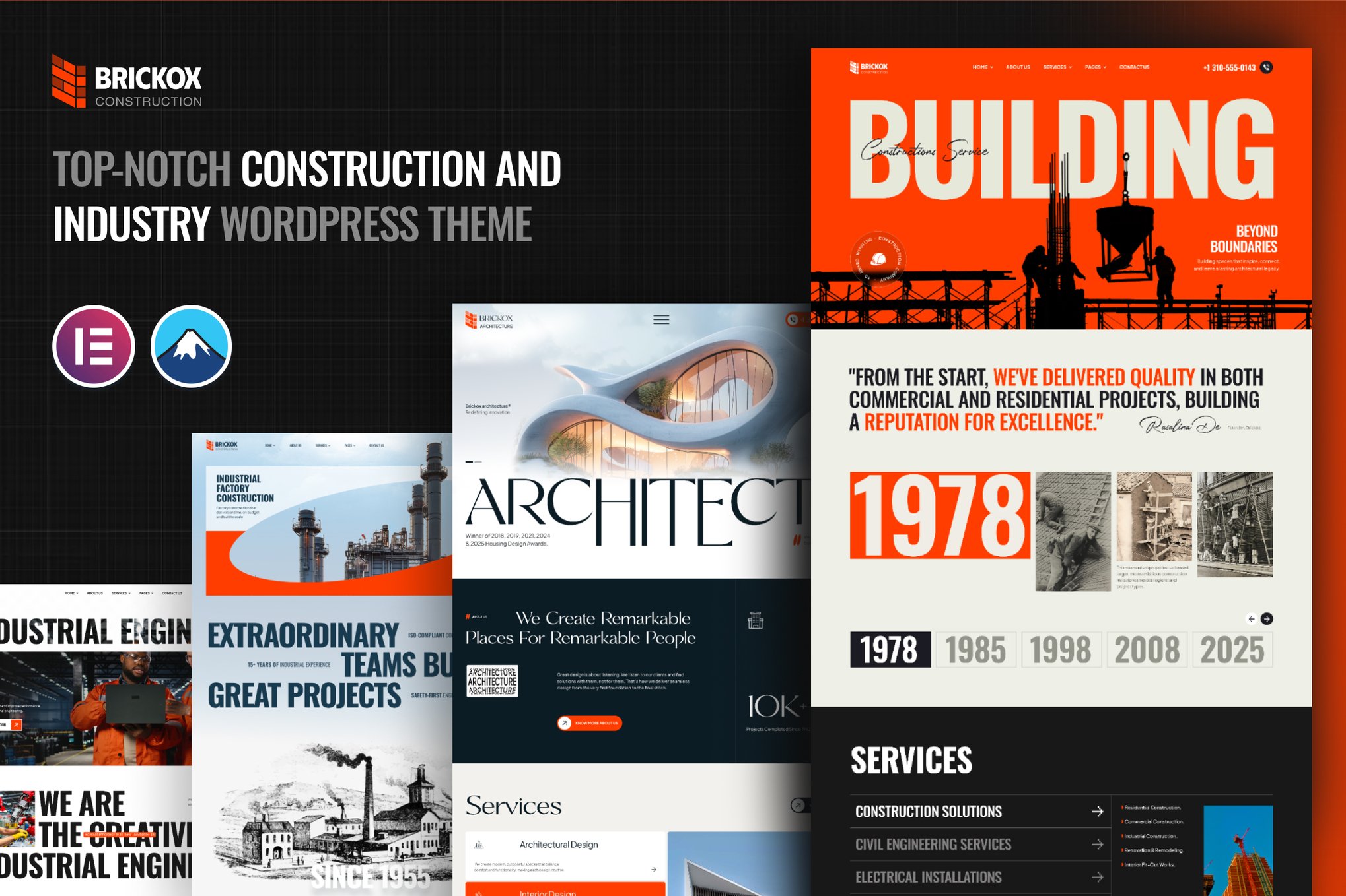 Brickox - Construction & Industry WordPress Theme 1.0.0
