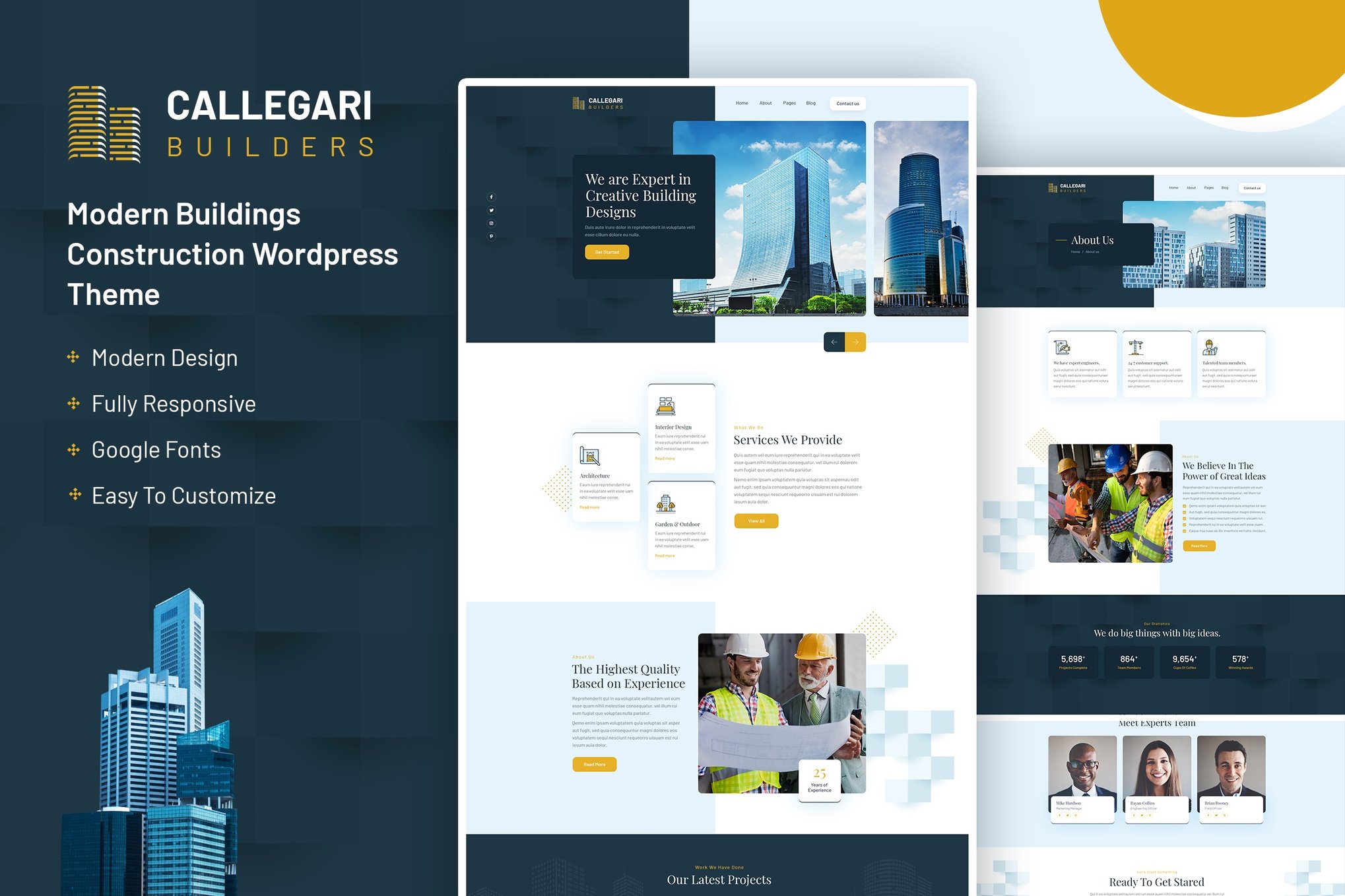 Callegari | Buildings Construction WordPress Theme 1.1