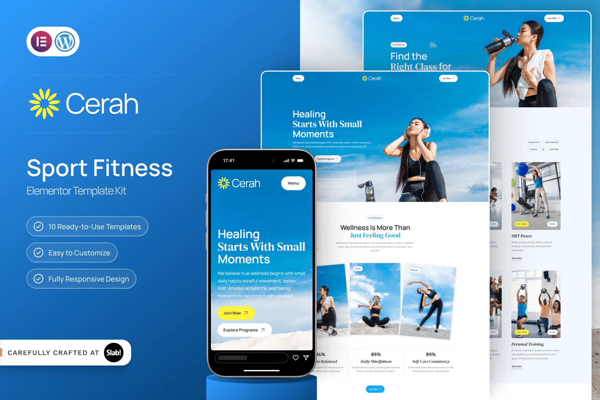 Cerah - Sport & Fitness Elementor Template Kit