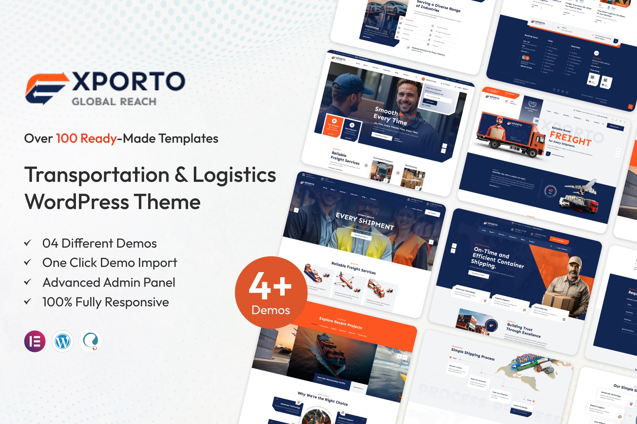 Exporto – Transportation WordPress Theme 1.0