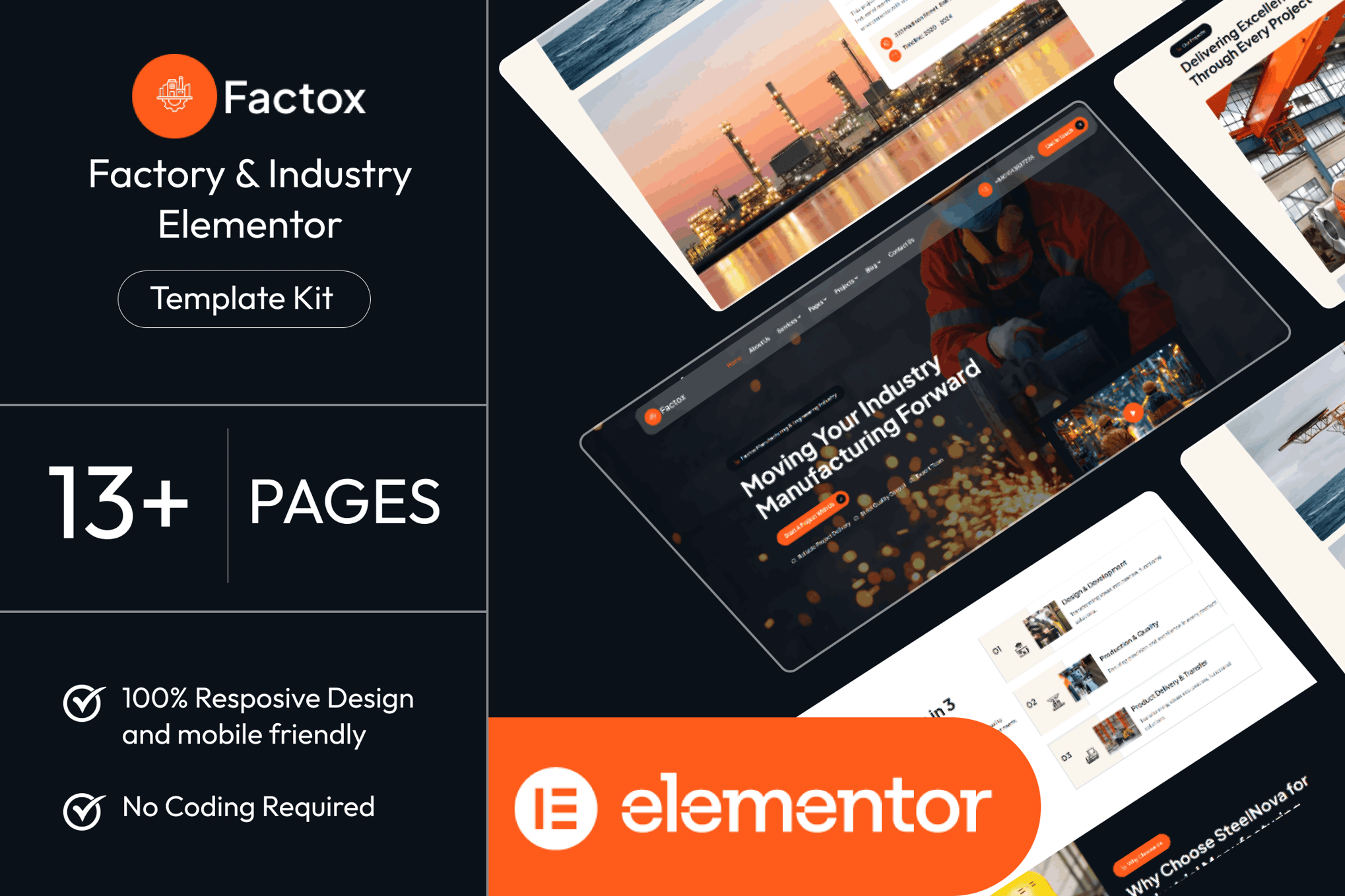 Factox - Factory & Industry Elementor Template Kit