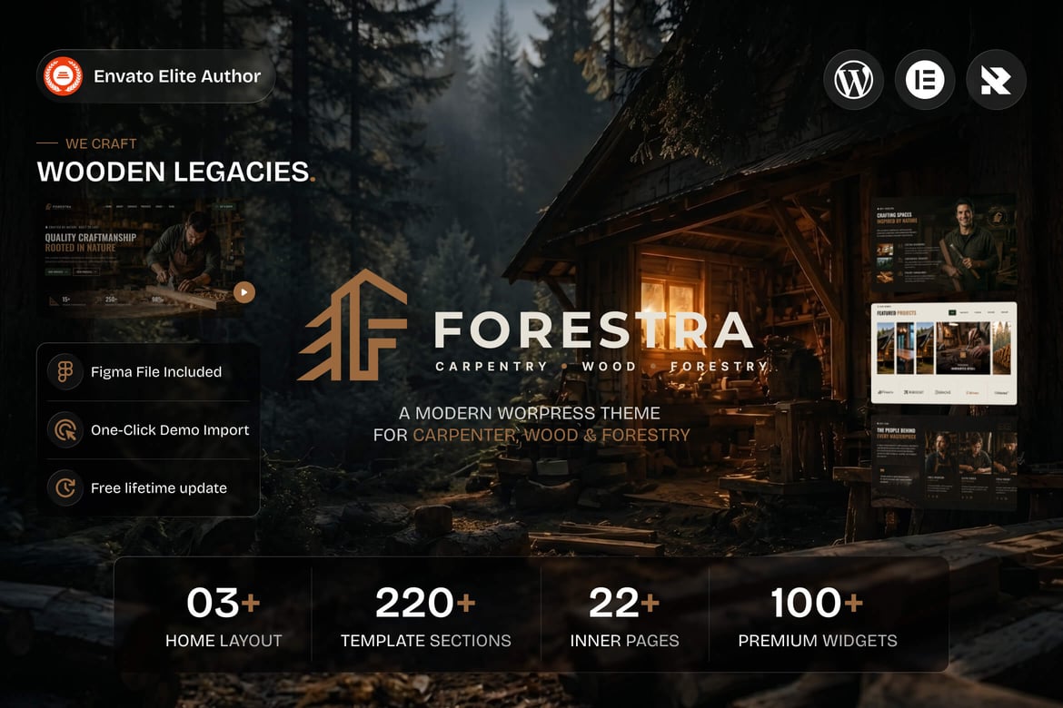 Forestra – Carpenter & Forestry WordPress Theme 1.0.2