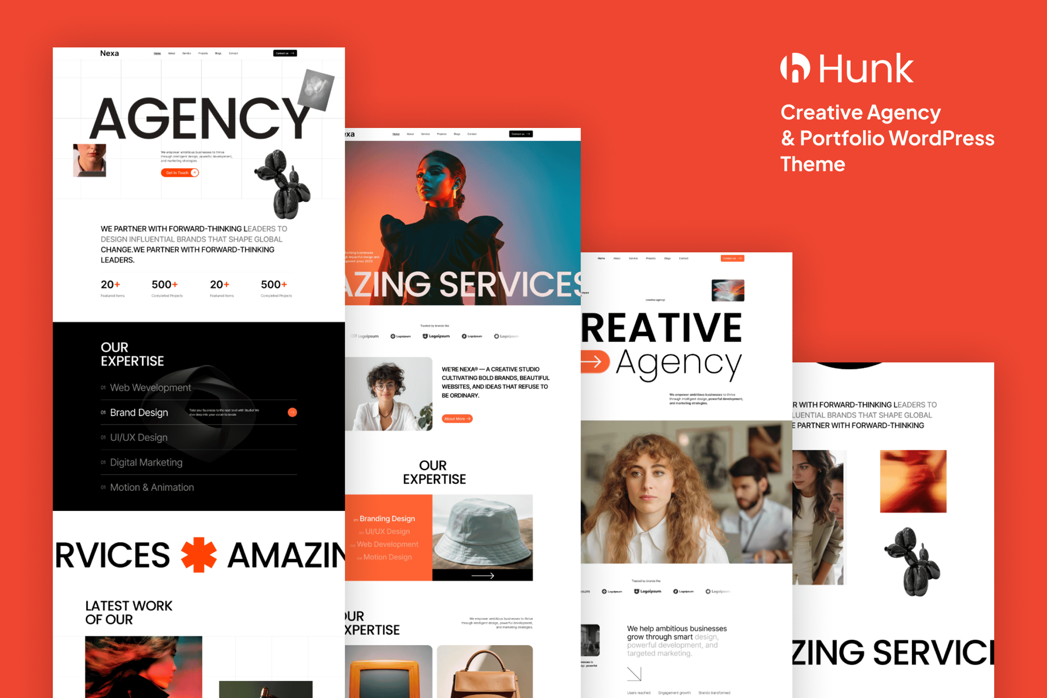 Hunk – Digital Agency & Portfolio WordPress Theme 1.1