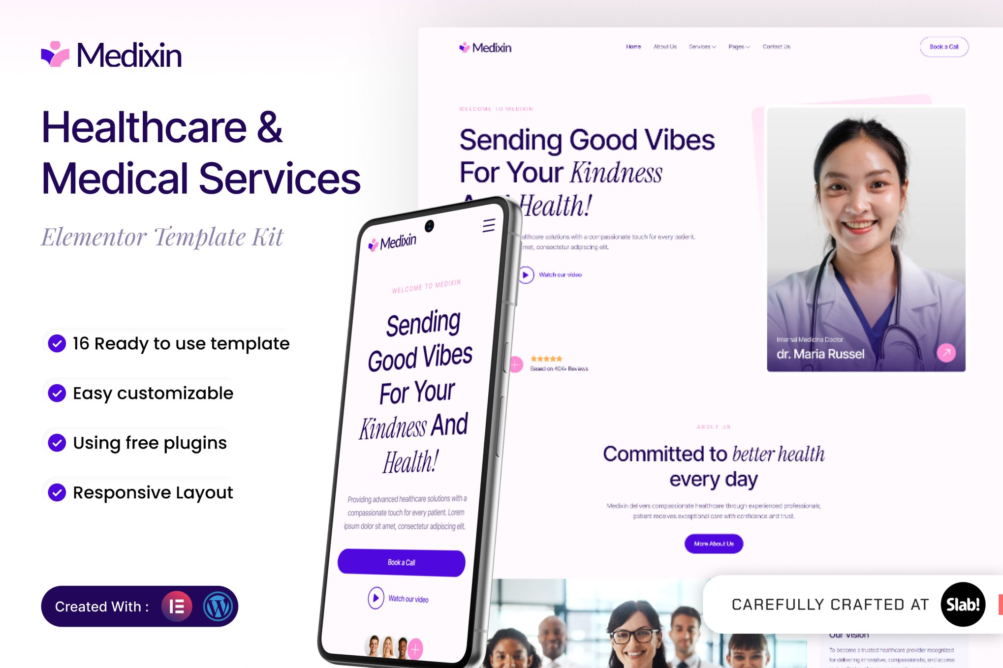 Medixin - Healthcare & Medical Services Elementor Template Kit