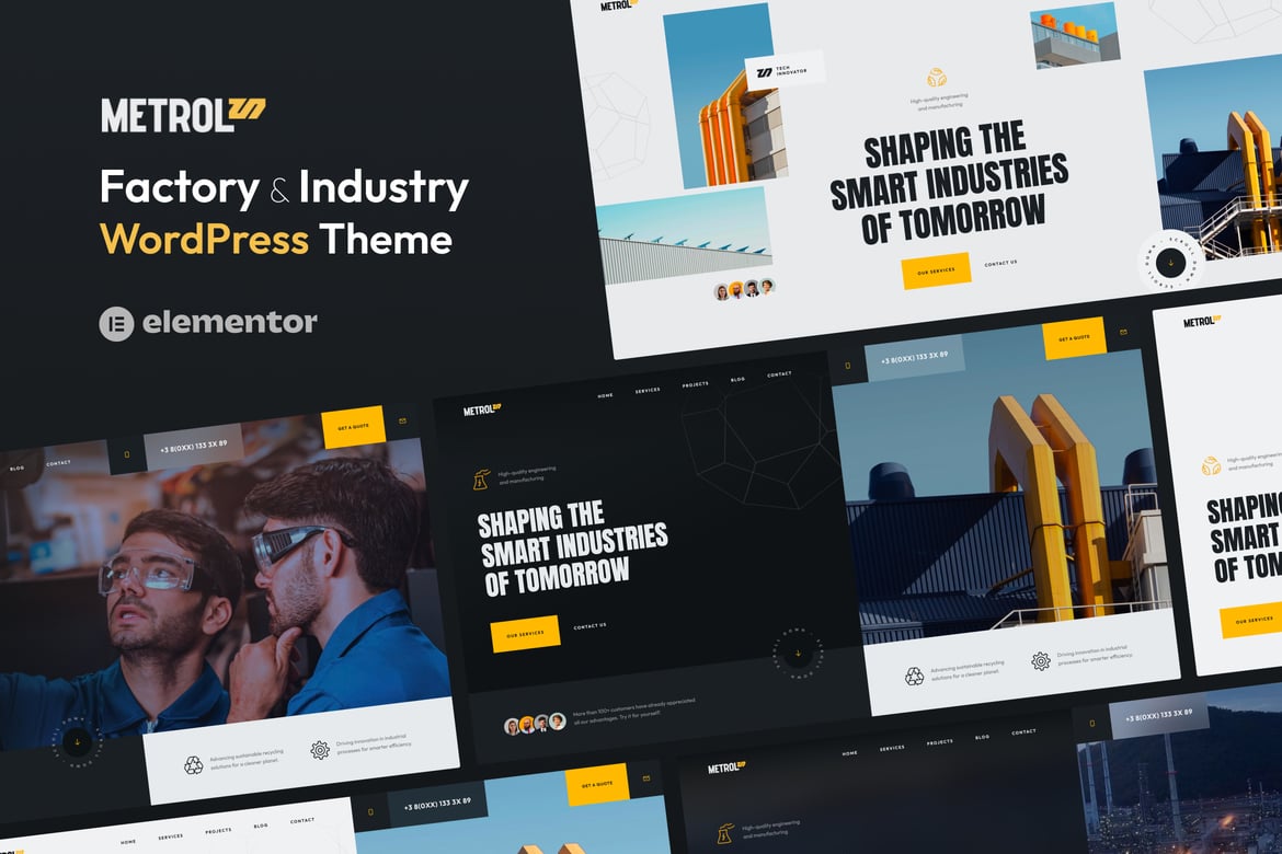 Metrol – Modern Factory & Industry WordPress Theme 1.2.0