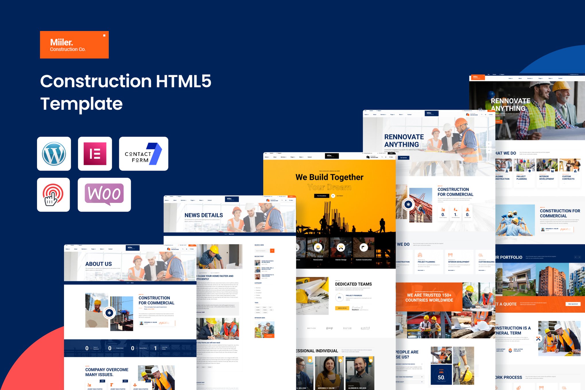 Miiler - Construction WordPress Theme 1.0.9