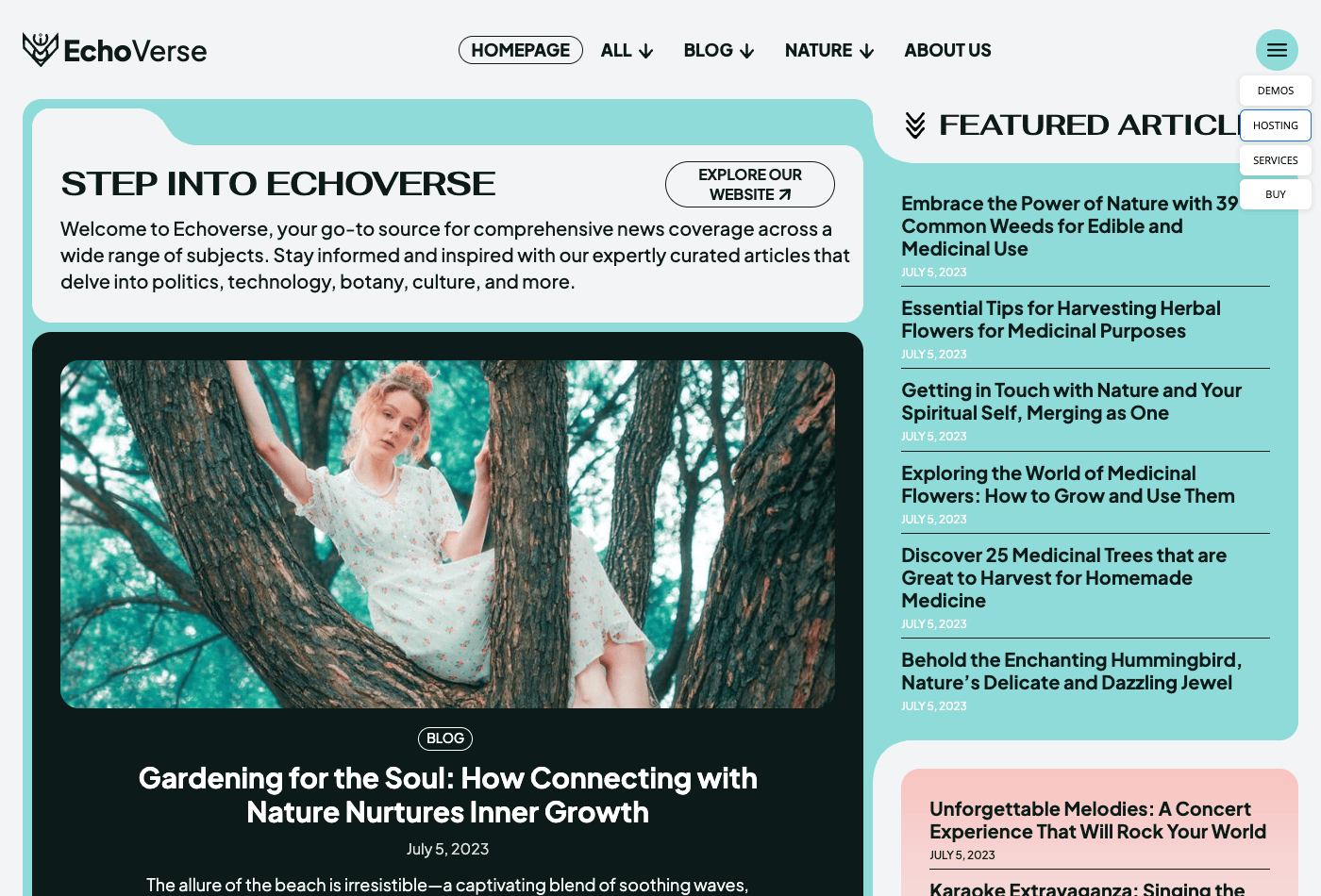 A Newspaper theme demo homepage Newspaper theme demo homepage with a magazine layout