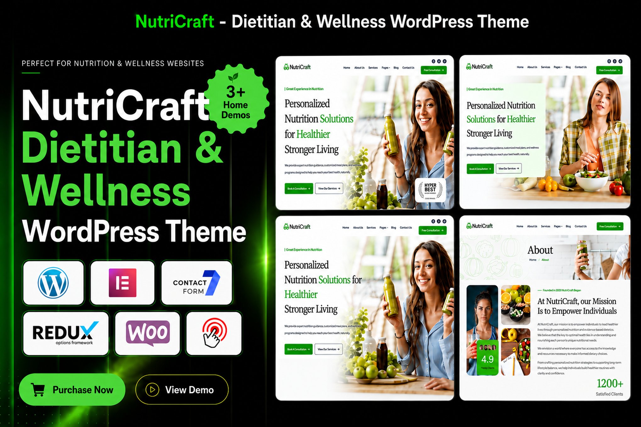 NutriCraft - Dietitian & Wellness WordPress Theme 1.0
