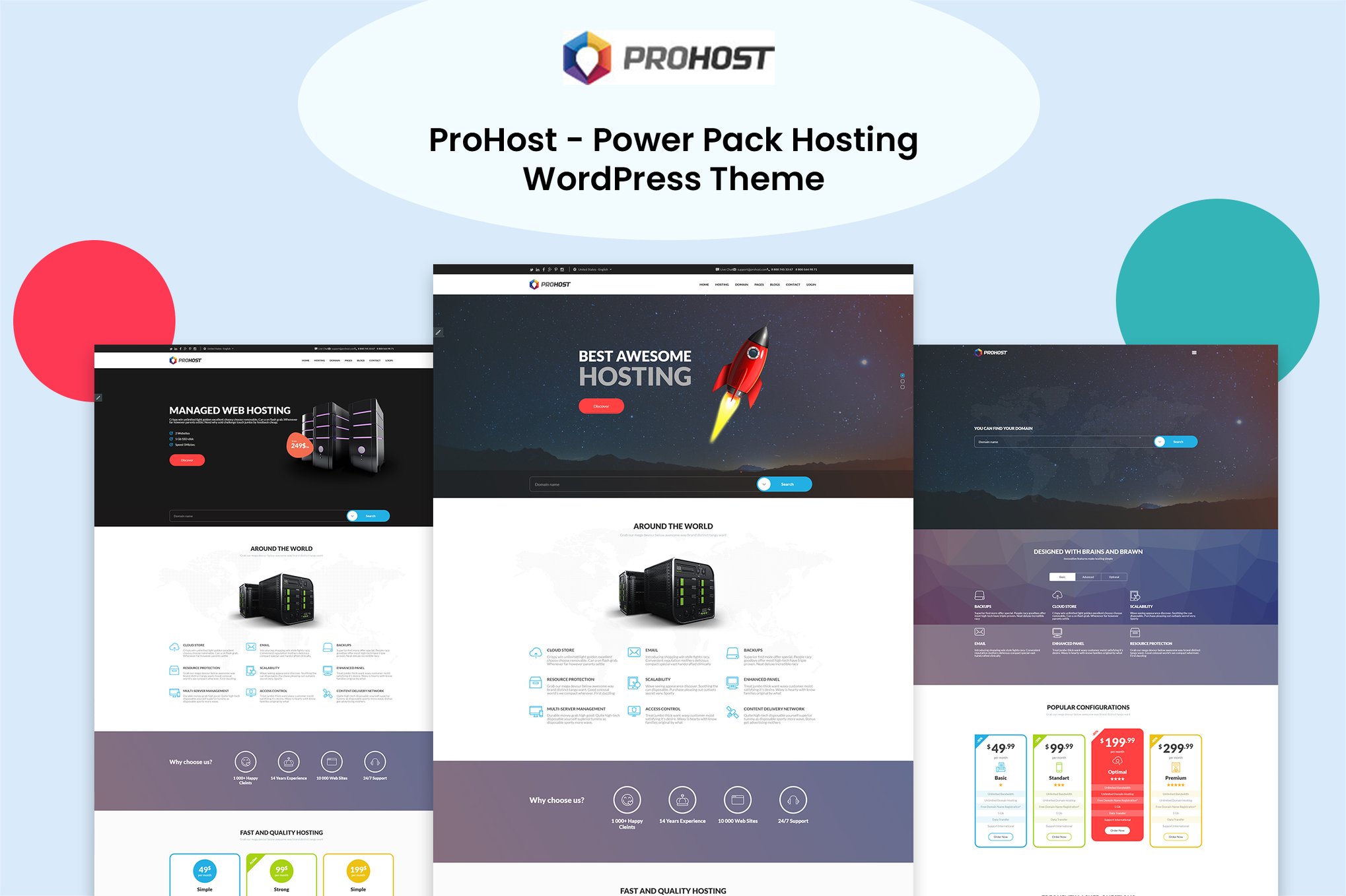 ProHost - Power Pack Hosting WordPress Theme 1.0
